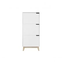 Mueble de almacenaje blanco 3 puertas LEENA