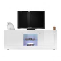 Mueble TV moderno lacado blanco 180cm LATTE