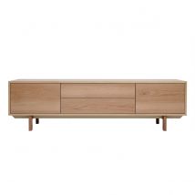 Mueble TV nórdico de madera clara 180 cm SID