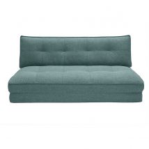 Poltrona letto 2 posti convertibile in tessuto verde grigio SALLY