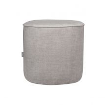 Pouf rotondo in tessuto beige D40 cm COQ