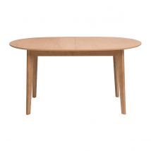 Tavolo da pranzo ovale allungabile in legno chiaro di quercia L150-200 cm ANSEL