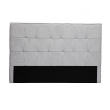 Testata letto in tessuto grigio L170 cm SUKA