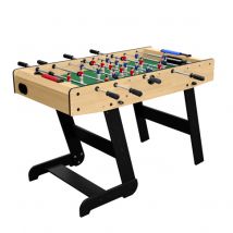 Futbolín plegable Zizou de madera clara
