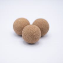 Lot de 3 balles en liège brut Missi