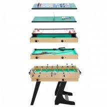Table multi-jeux pliable Benzy 12 en 1