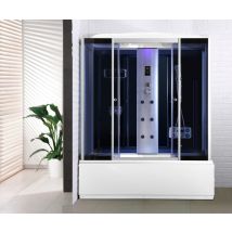 Cabina vasca idromassaggio touch, ozonoterapia, cromoterapia, bagno turco, full optional 170x85cm Sicorage Theraf