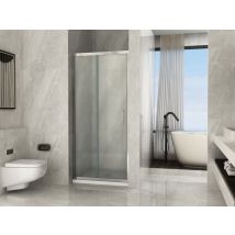Porta doccia in cristallo 6mm opaco scorrevole h.190cm anticalcare Doliso Marsille Opaco 6mm,145 cm