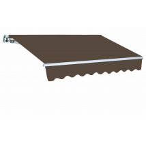 Tenda da sole a parete L.250xH.200cm, in poliestere 280 gr/mÂ² marrone Fredi