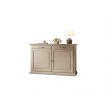 Madia credenza shabby in legno massello 2 porte avorio l.172 p.52 h.110 - Mobili 2G