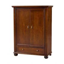 Scarpiera 2 porte in legno noce l.97 p.44 h.130 - Mobili 2G