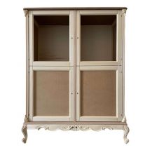 Credenza 4 porte 2 cassetti classica barocco legno grezzo 142x55x180 - Mobili 2G