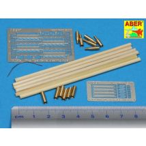 Barrel cleaning rods with brackets for Tiger II  [Tamiya]