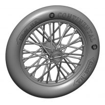 German 610x85 spoked wheels - 1 pair