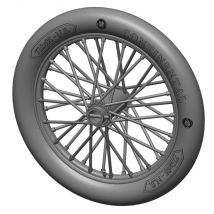 German 710x85 spoked wheels - 1 pair