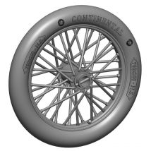 German 760x100 spoked wheels - 1 pair