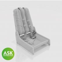 Messerschmitt P.1101 Seat (Me 262 type) with Seat belts - 3D print [Das Werk]