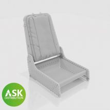 Messerschmitt P.1101 Seat (Me 262) type excluding Seat belts - 3D print [Das Werk]