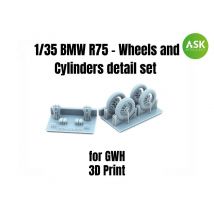 BMW R75 - Wheels and Cylinders detail set [Great Wall Hobby]