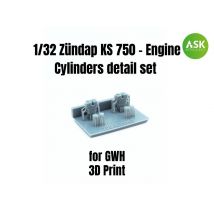 ZÃ¼ndap KS 750 - Engine Cylinders detail set [Great Wall Hobby]