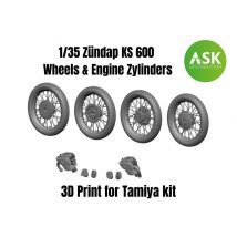Zündap KS 600 Wheels and Engine Zylinders