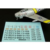 F-86F SABRE 335th FIS decal