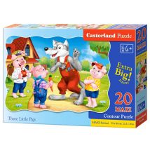 Three Little Pigs - Puzzle - 20 Teile maxi