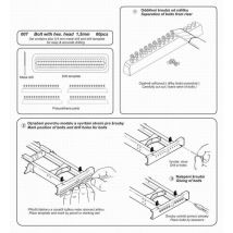 Schrauben mit Muttern, 1,5 mm Mit Bohrer