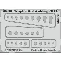 Template ovals & oblong STEEL