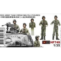 ROC Army Tank Crew (1960-70) - 3 Figuren