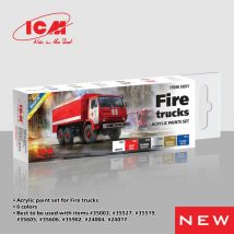Acrylic Paint Set - Fire trucks [6 x 12 ml]