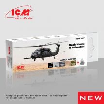 Acrylic Paint Set - Black Hawk US Helicopters [6 x 12 ml]