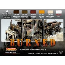 Burned Matt Colours high pigment content