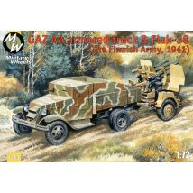 GAZ AA armored car truck & Flak-38, Fin