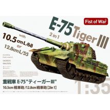 E-75 heavy tank 2 in 1 10.5cm & 12.8cm KwK Gun  King tiger III - Fist of War