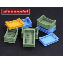 Perforated plastic crates