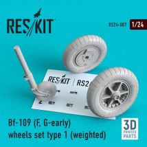Bf-109 (F, G-early) - Wheels set type 1 (weighted)