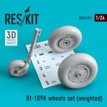 Bf-109K - Wheels set (weighted)
