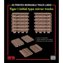 Workable track links - Tiger I initial type mirror tracks (3D printed)