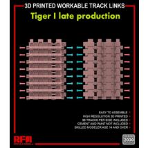 Workable track links - Tiger I late (3D printed)