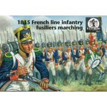 1815 French line infantry fusiliers marching