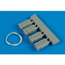 US. Navy poly. wheel chock w/nyl.thread