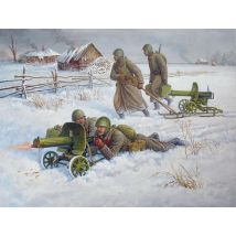 Sov.Maschinengewehr m.Crew (Winter)