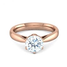 MOH  Engagement Rings in 18K Rose Gold and 0.29 Carat Diamond