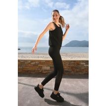 Legging avec bande transparente