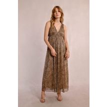 Robe longue léopard