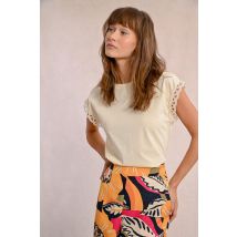 T-shirt, manches ajourées