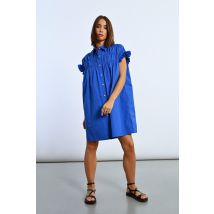 Robe chemise à fronces