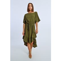 Robe longue asymétrique