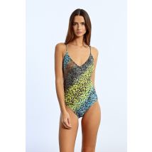 Maillot de bain une pièce, imprimé léopard
